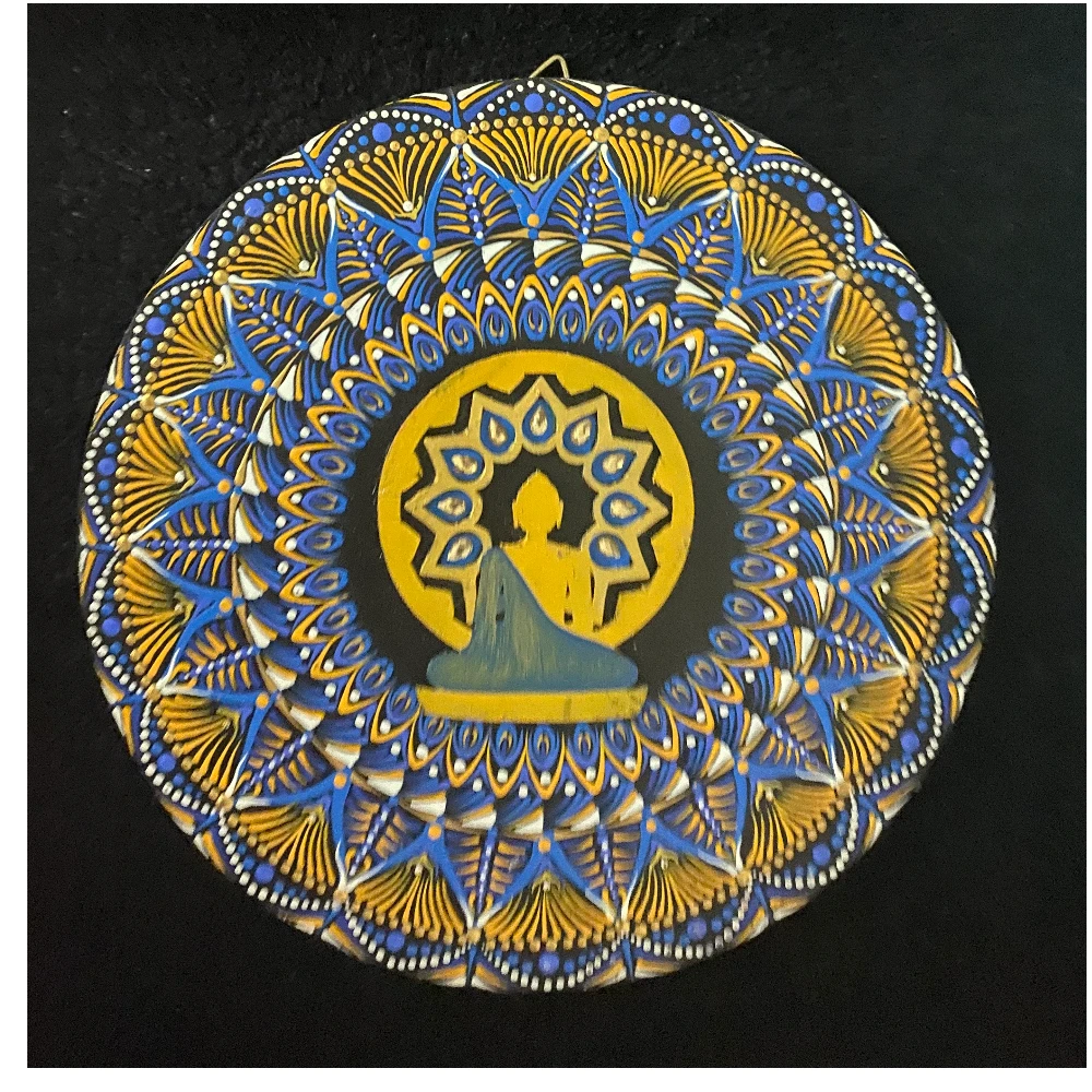 Blue Buddha Mandala ( Sold)