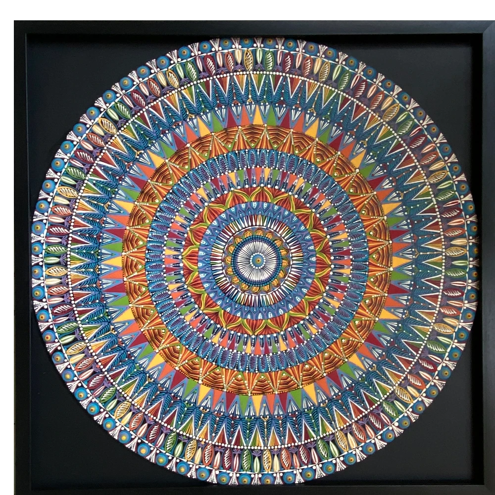 Intricate Rainbow Mandala ( SOLD)