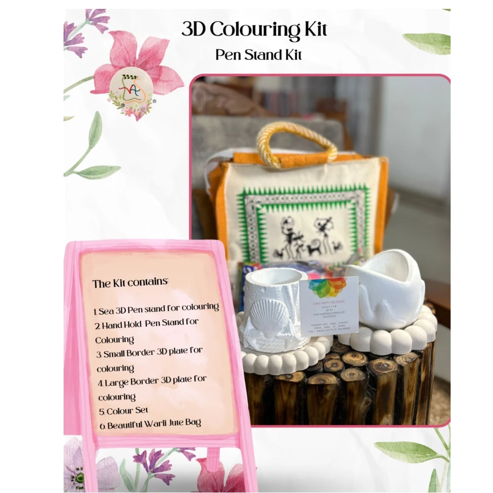 3D Colouring Pen Stand Kit
