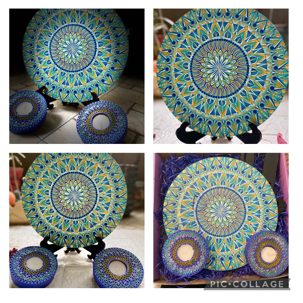 Blue Bloom Mandala (Sold)