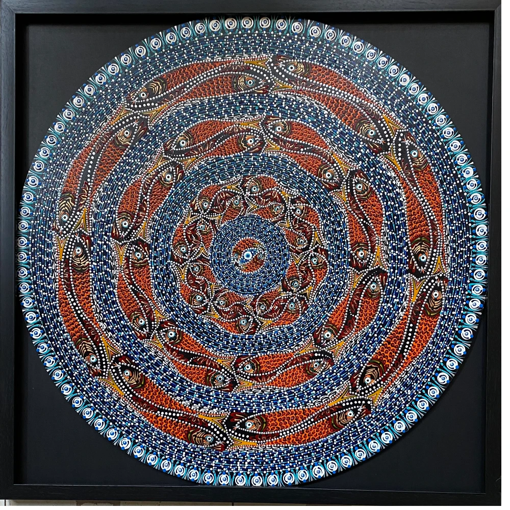 Swim in the Blues ( SOLD)