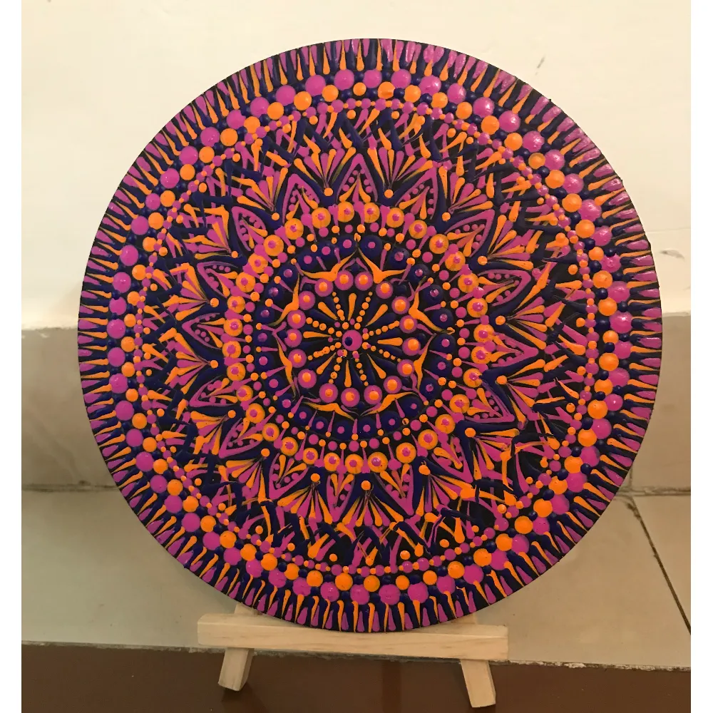 The Three Coloured Mandala ( Sold)