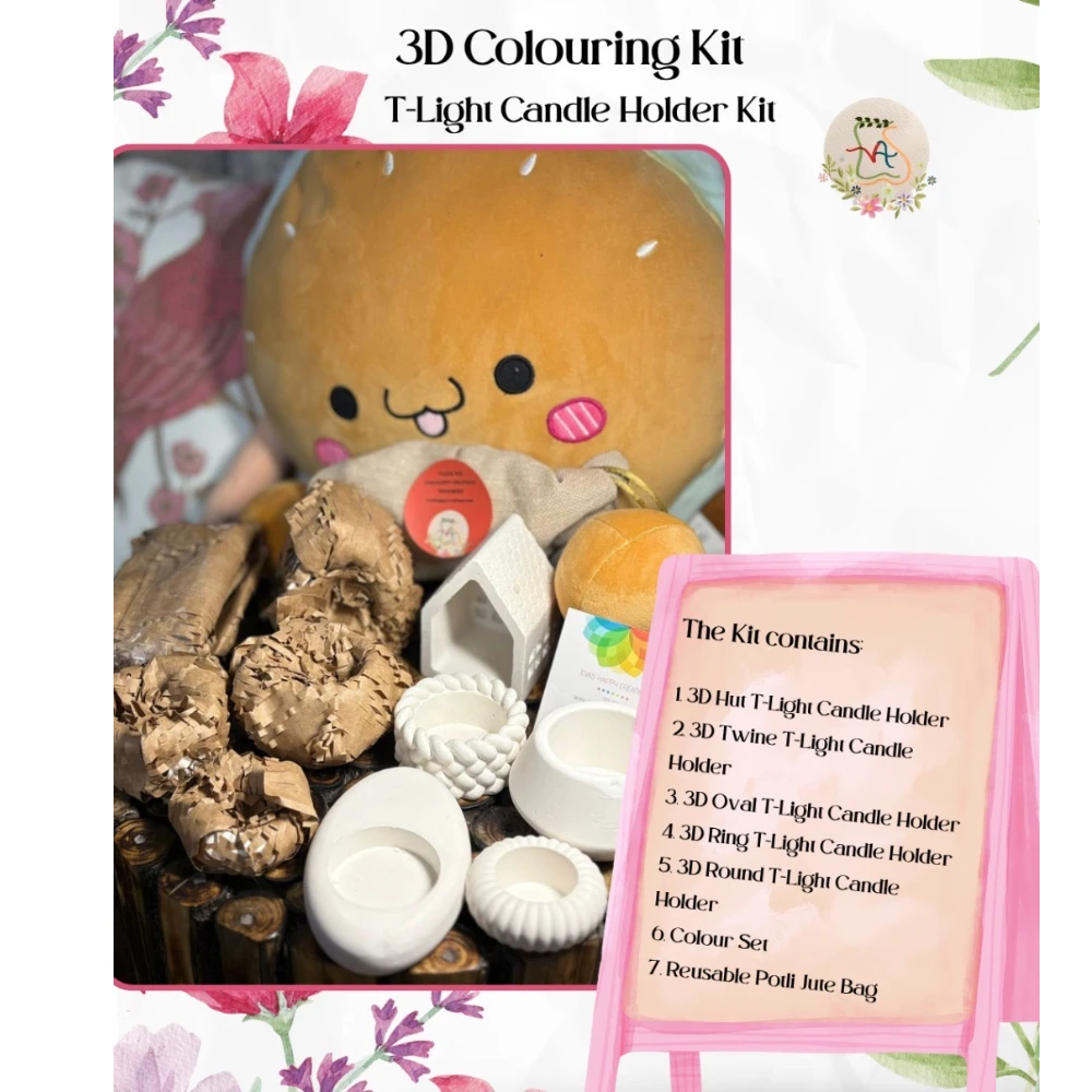 3D Fridge Magnet Colouring Kit