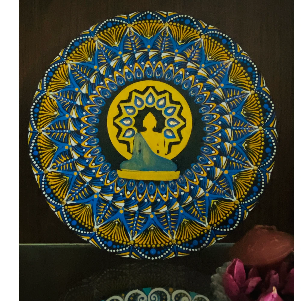 Blue Buddha Mandala ( Sold)