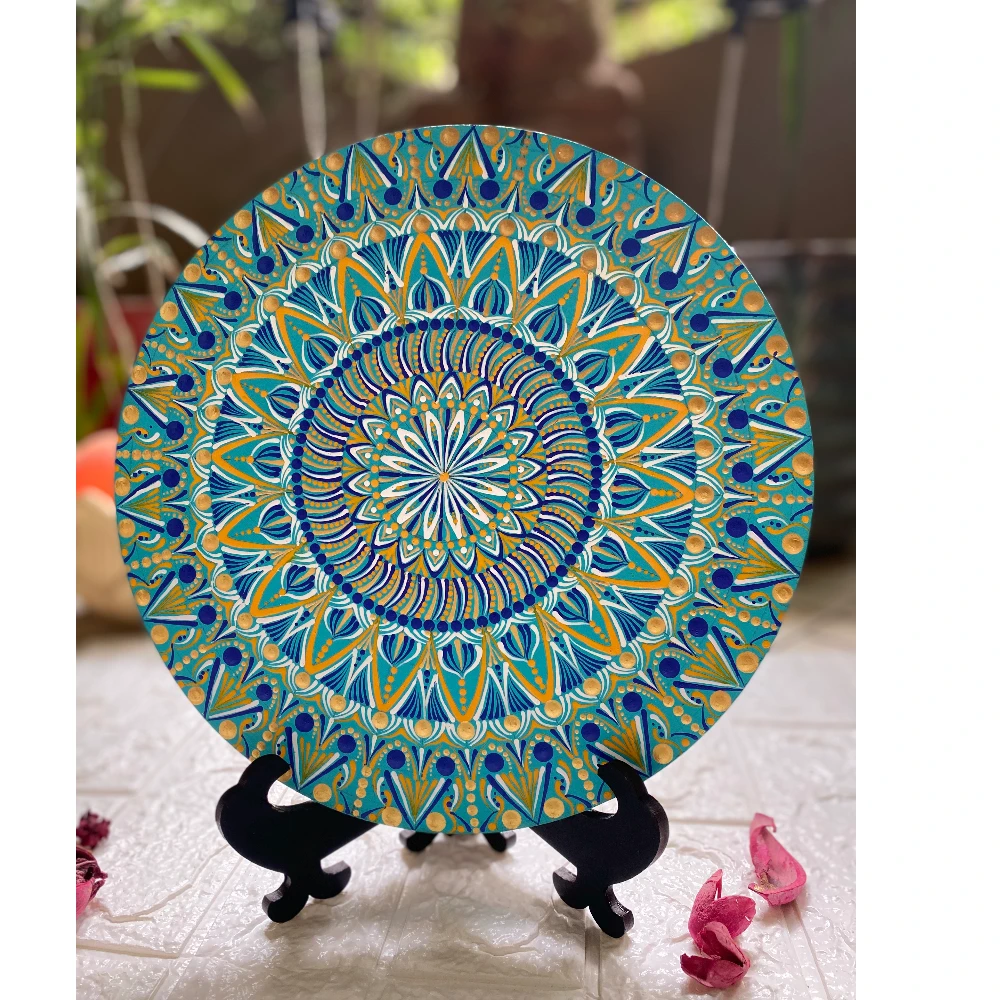 Blue Bloom Mandala (Sold)