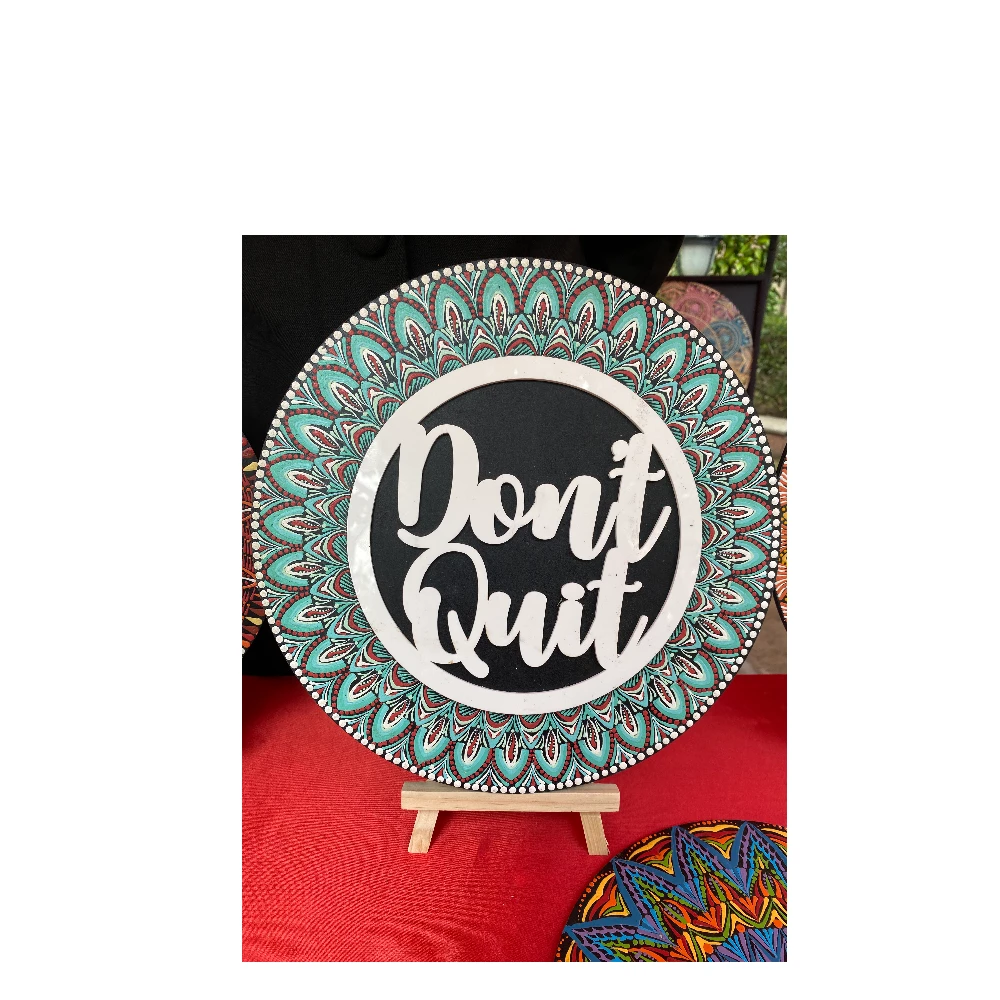 Don’t Quit Quote Mandala