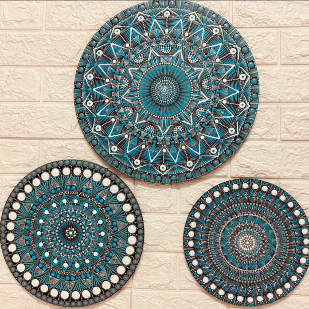 The Blue Combo Mandala ( Sold)