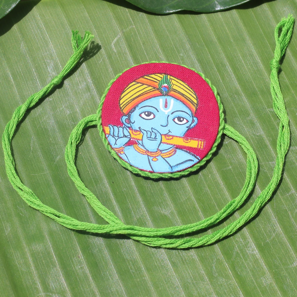 Handpainted Krishna Rakhi