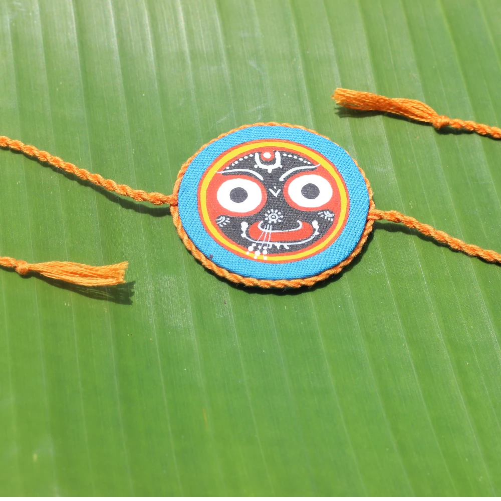Handpainted Jaganath BlueRakhi