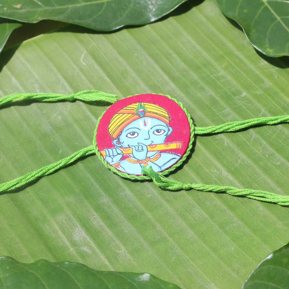 Handpainted Krishna Rakhi