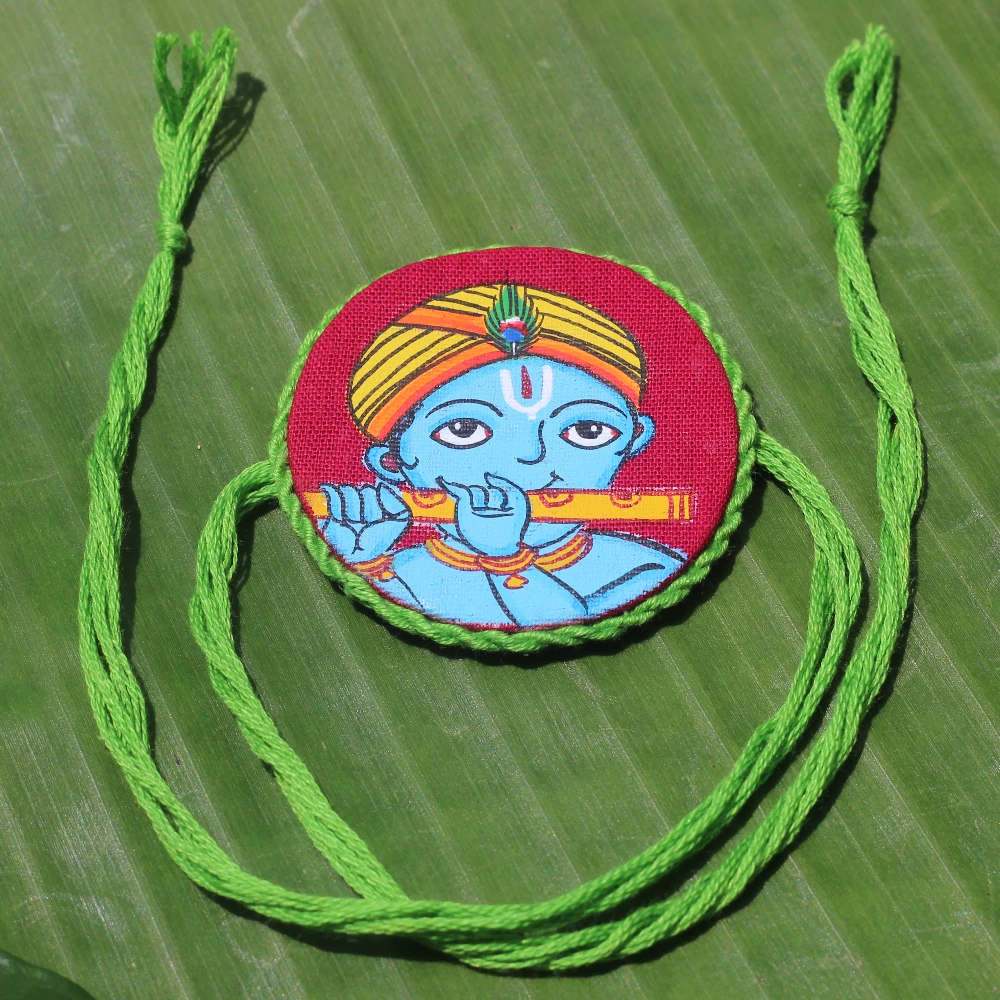 Handpainted Krishna Rakhi