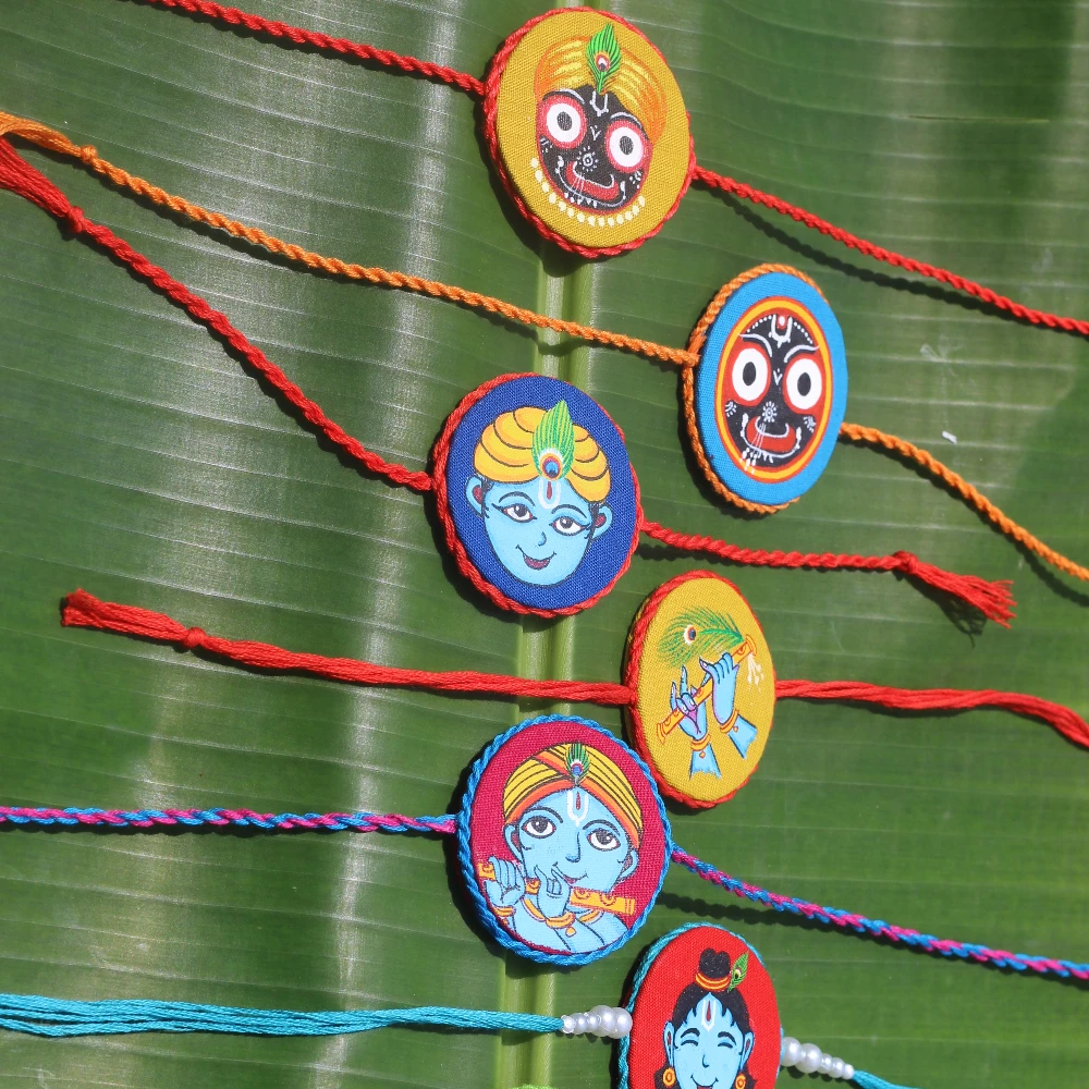 Handpainted Rakhi Convertable Brooch