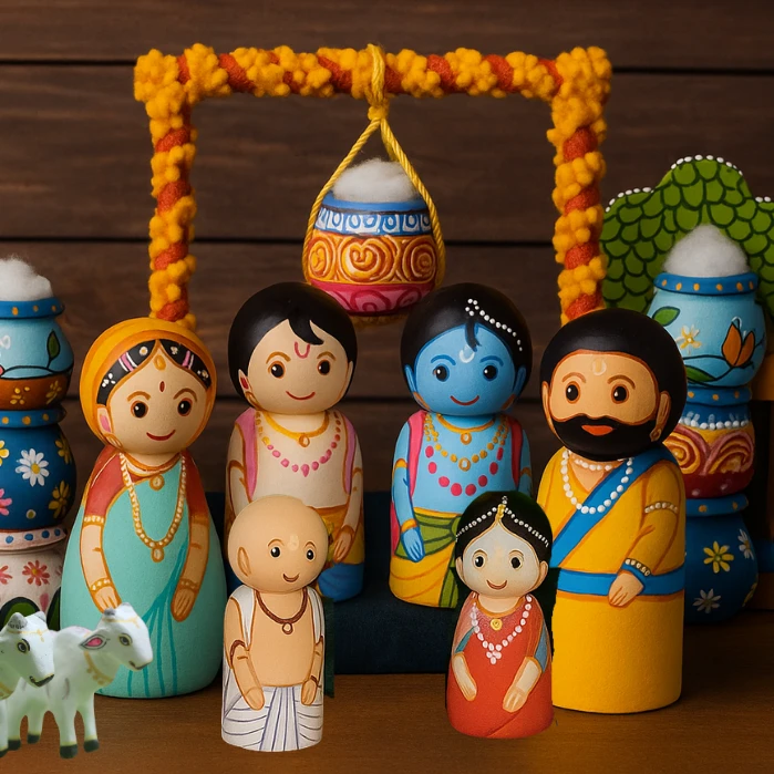 Murlika – Wooden Toy Box for Janmashtami Celebration