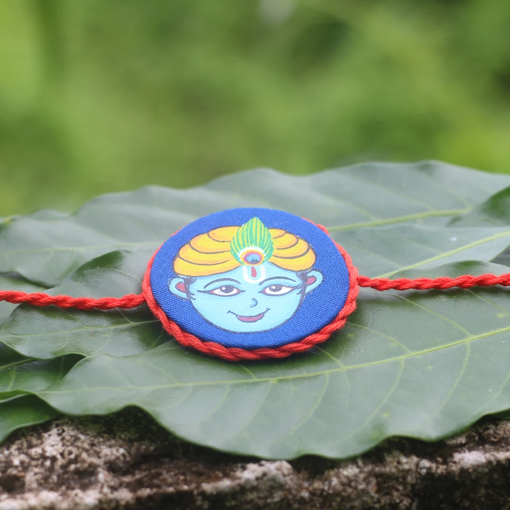 Handpainted Baby Krishna Rakhi