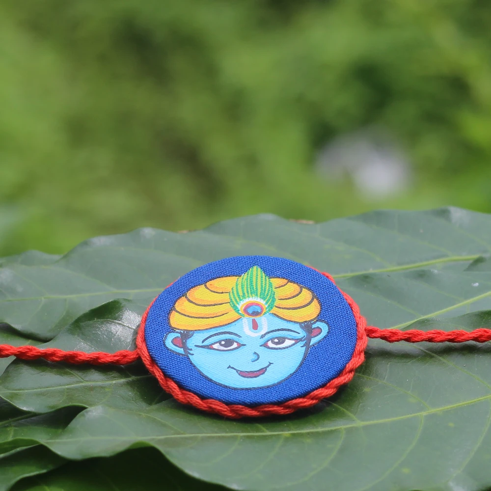 Handpainted Baby Krishna Rakhi