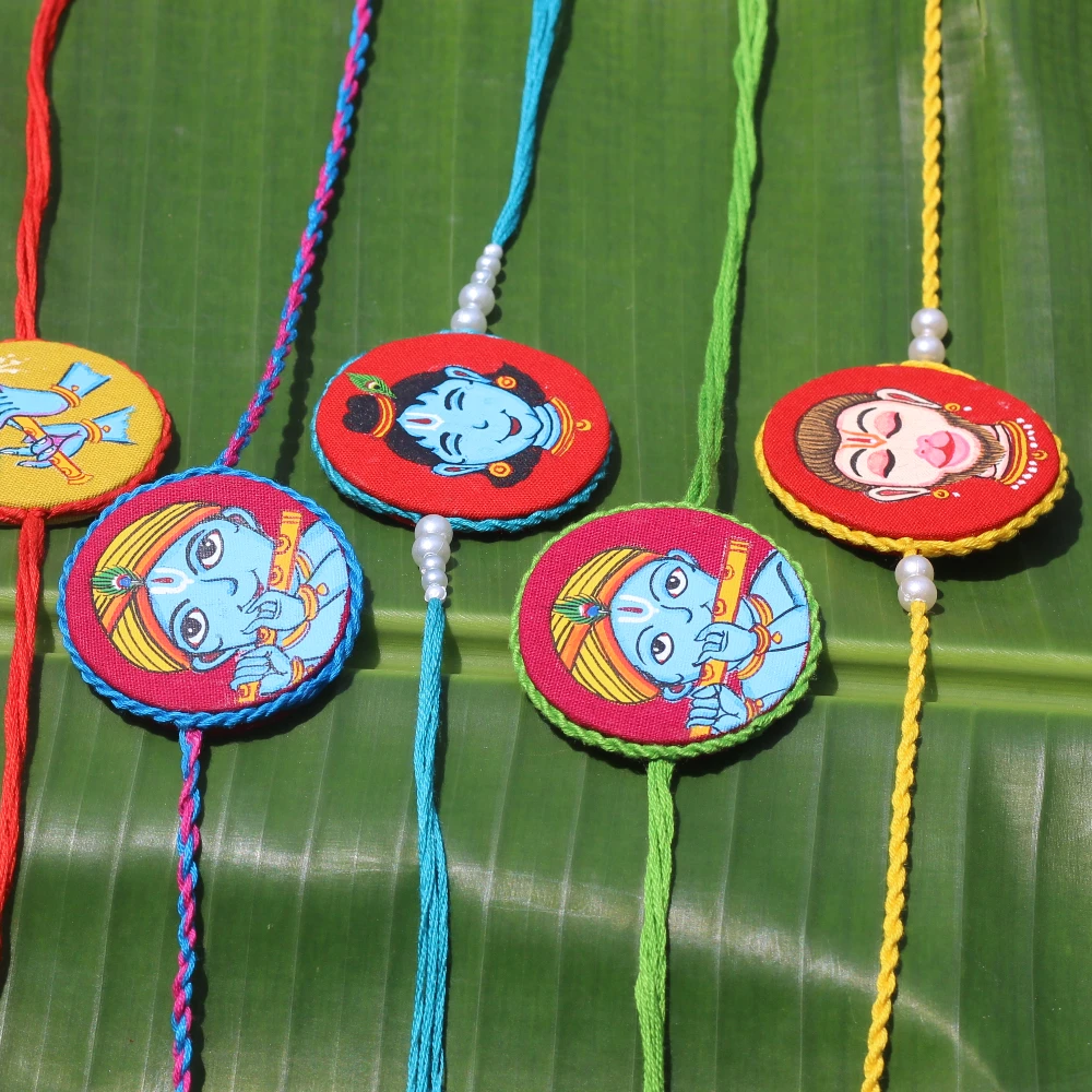 Handpainted Rakhi Convertable Brooch