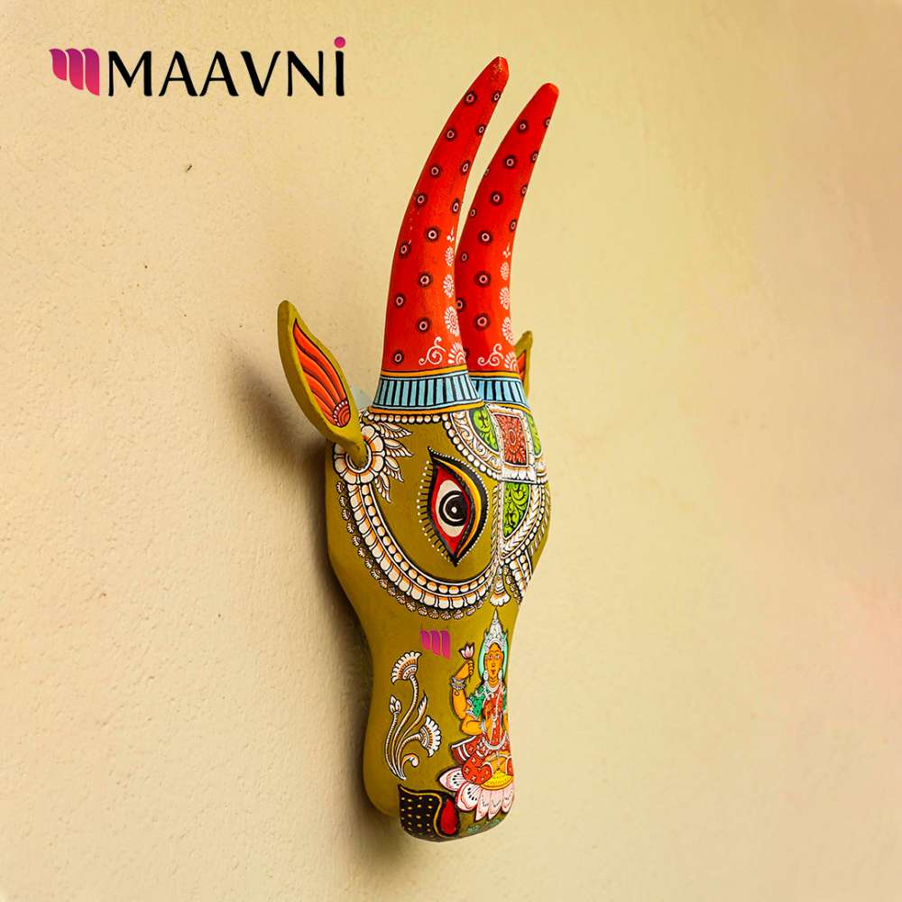 Laxmi Ji Green Cow  16 Inches