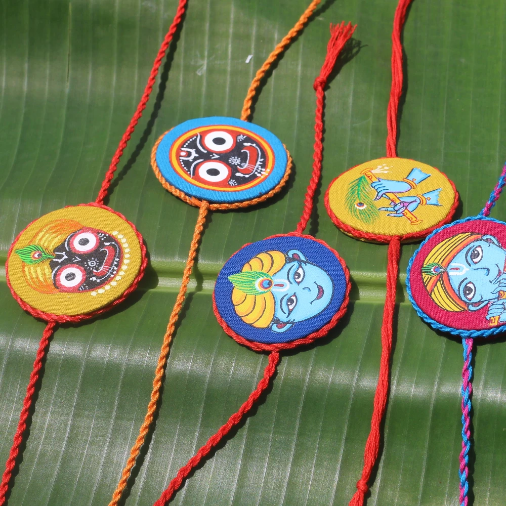 Handpainted Rakhi Convertable Brooch