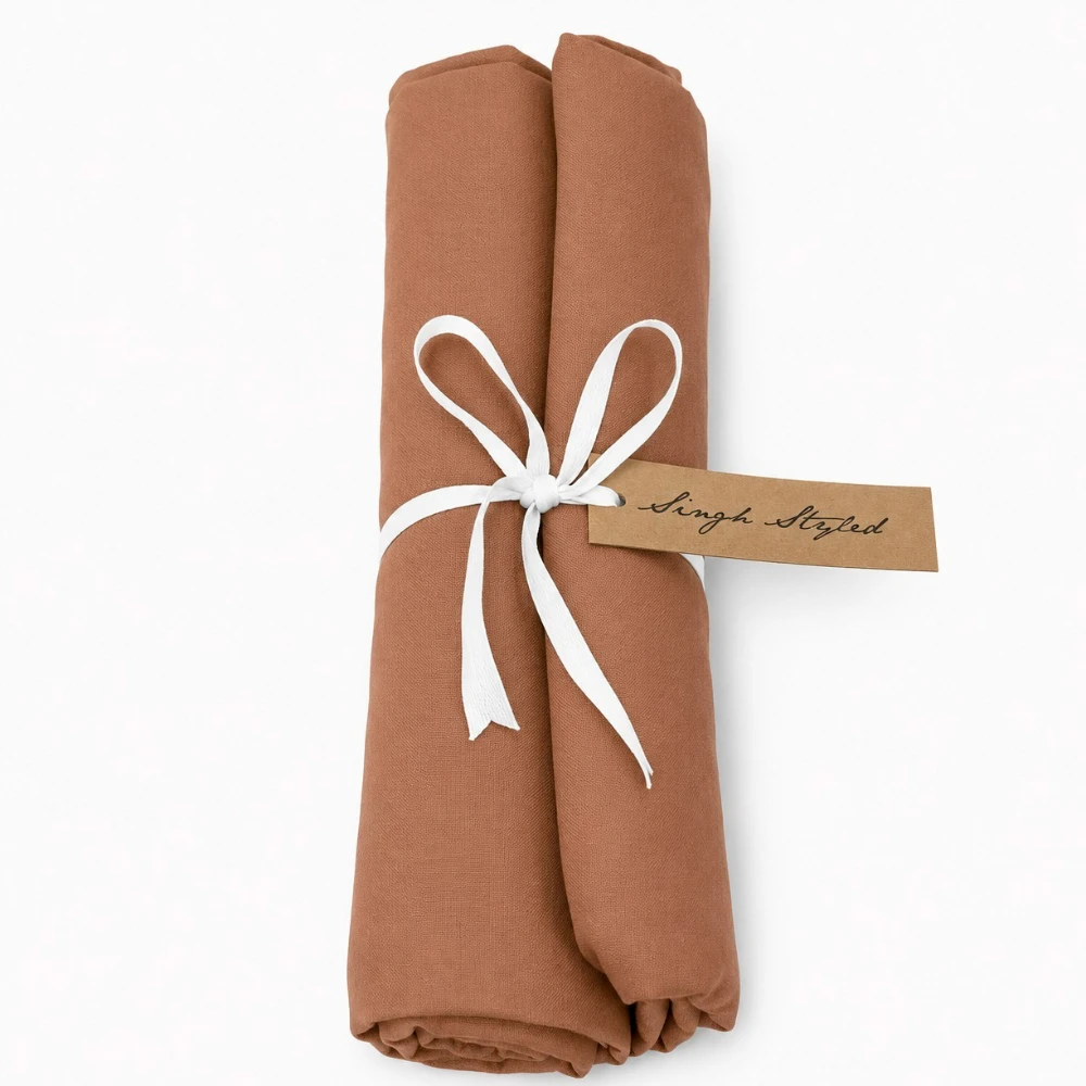 Russet Brown Turban | Full Voile