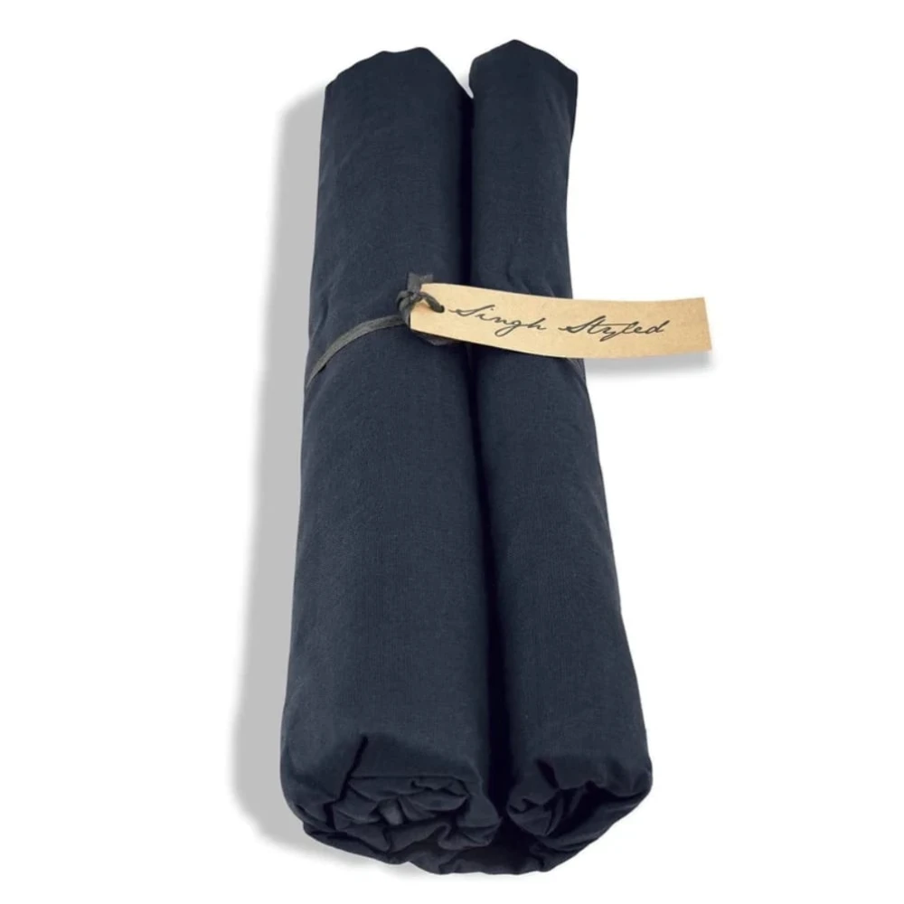 Platinum Navy Blue Turban | Full Voile
