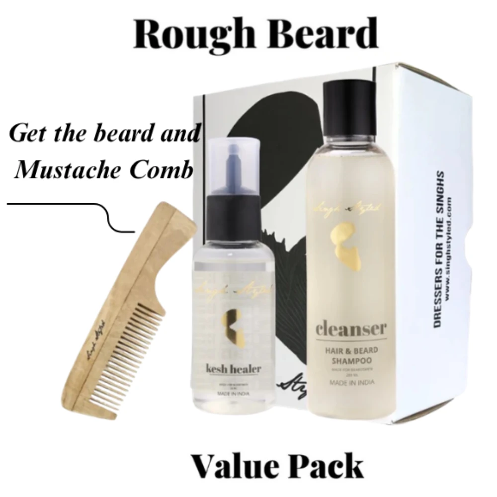 For Rough and dry Beard, and Beard Breakage Problems