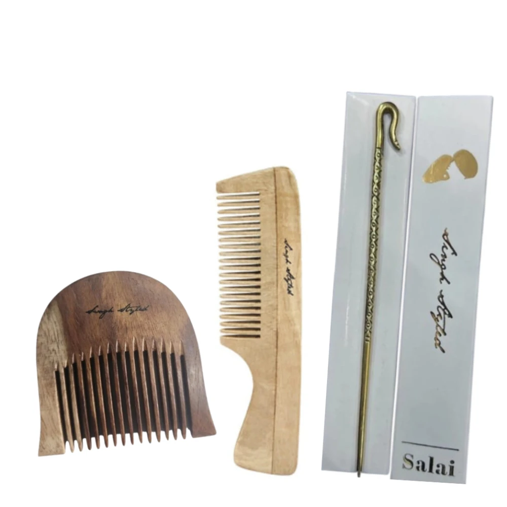 Singh Styled Royal Salai, Kanga & Fine Comb Combo