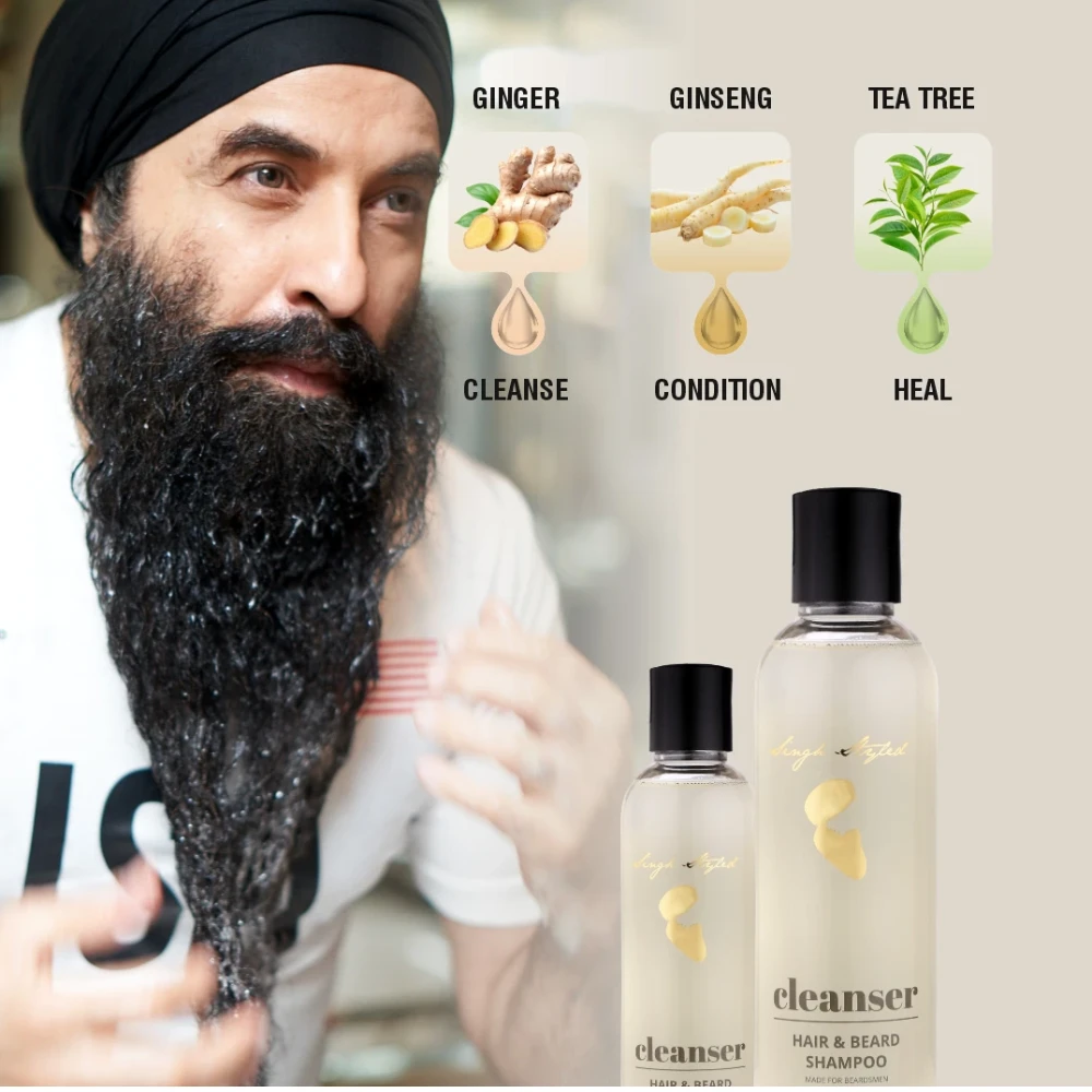 Singh Styled Cleanser and Condition Combo for Beard and Hair
