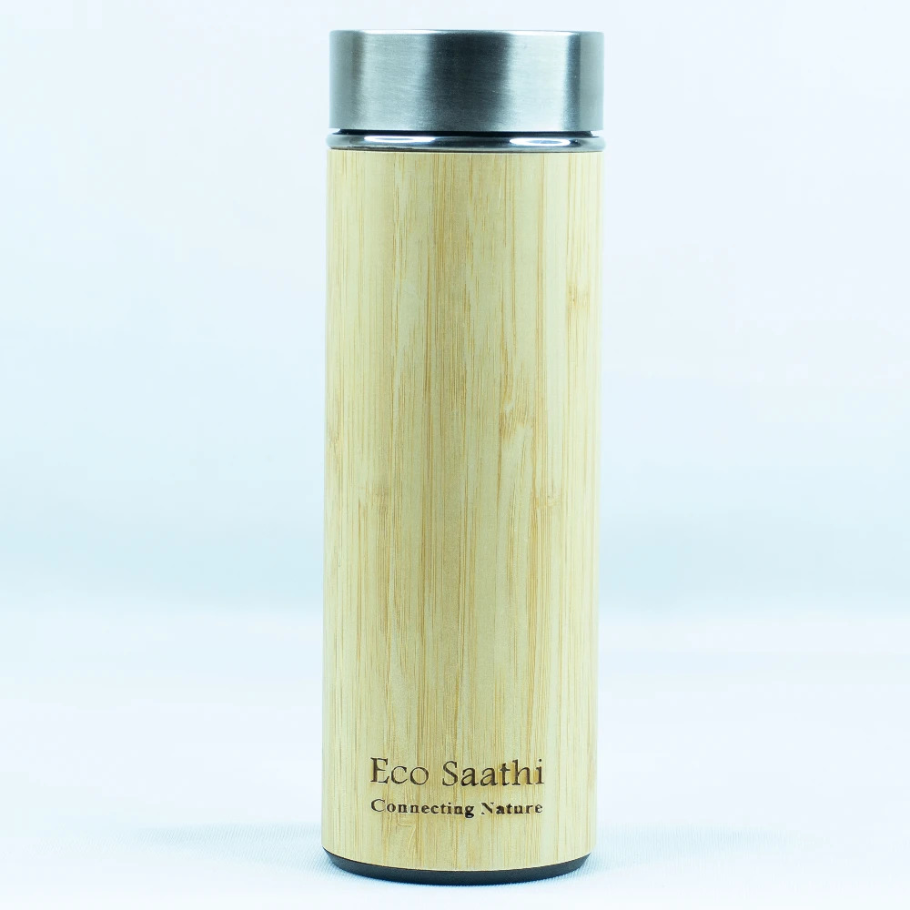 Bamboo Water Bottle - 450 ML (Single Piece)