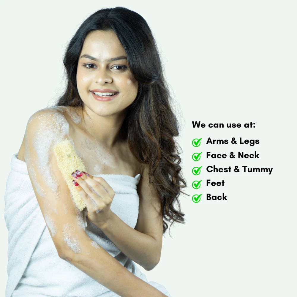 Organic Loofah (Cylindrical) - Pack of 3 Pcs
