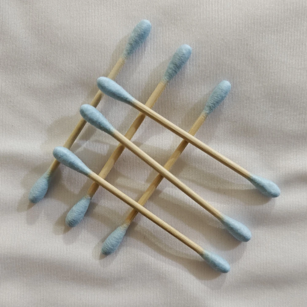 Premium Bamboo Earbuds (Blue) - Pack of 3 (300 Buds)