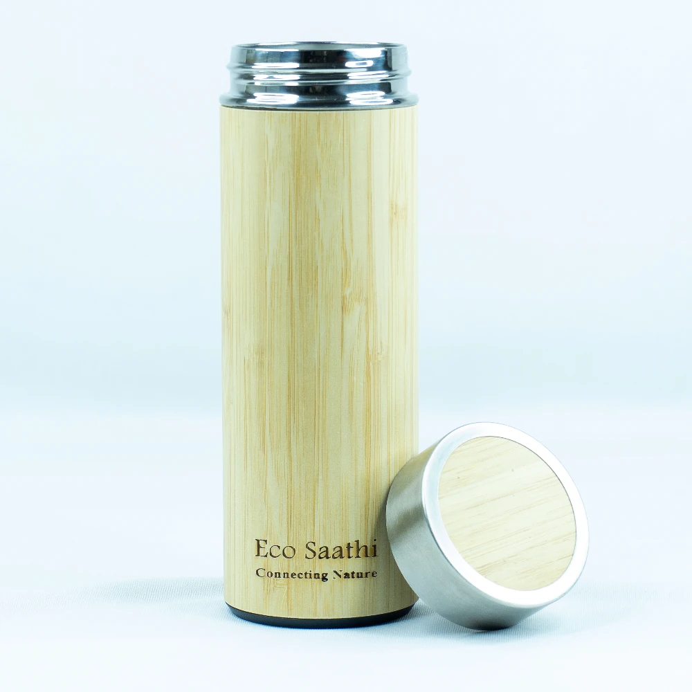 Bamboo Water Bottle - 450 ML (Single Piece)