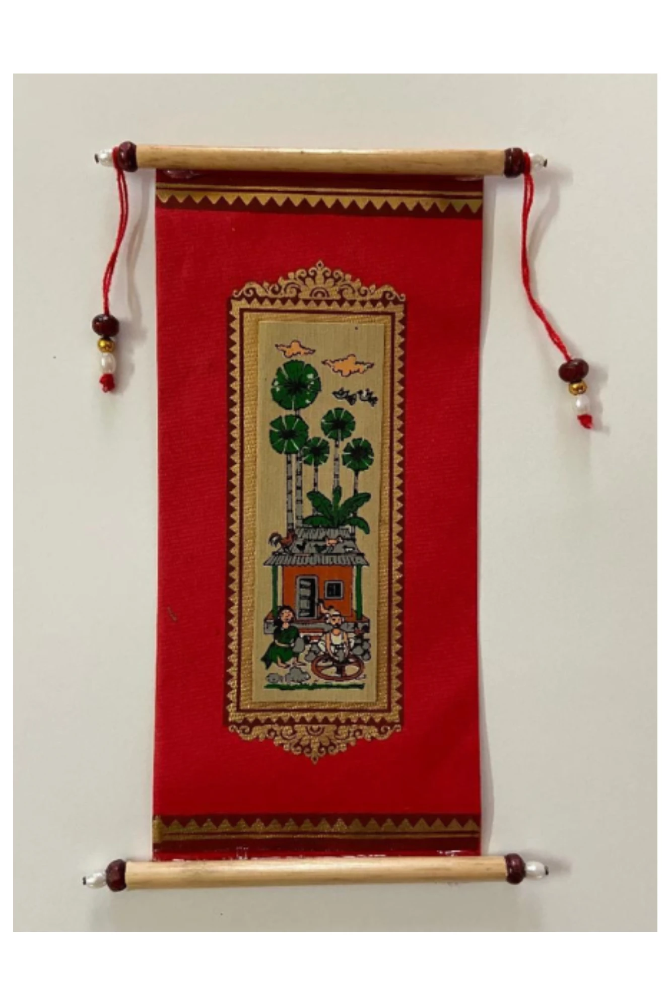 Village Themed  Pattachitra Envelope