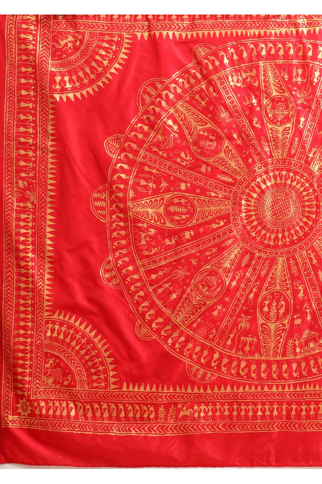 Handpainted Tribal Art-Black & Red