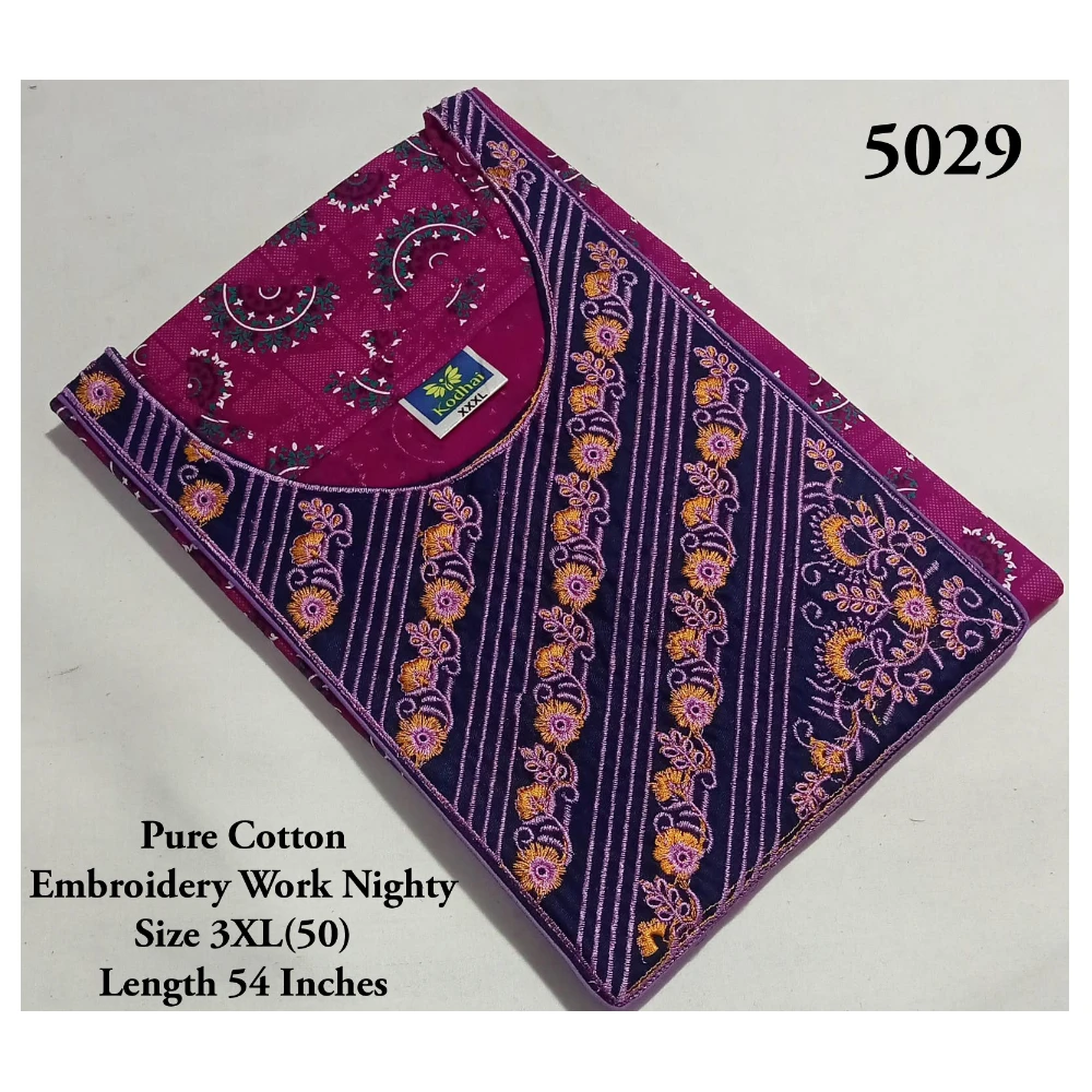 Embroidery Work Nighty