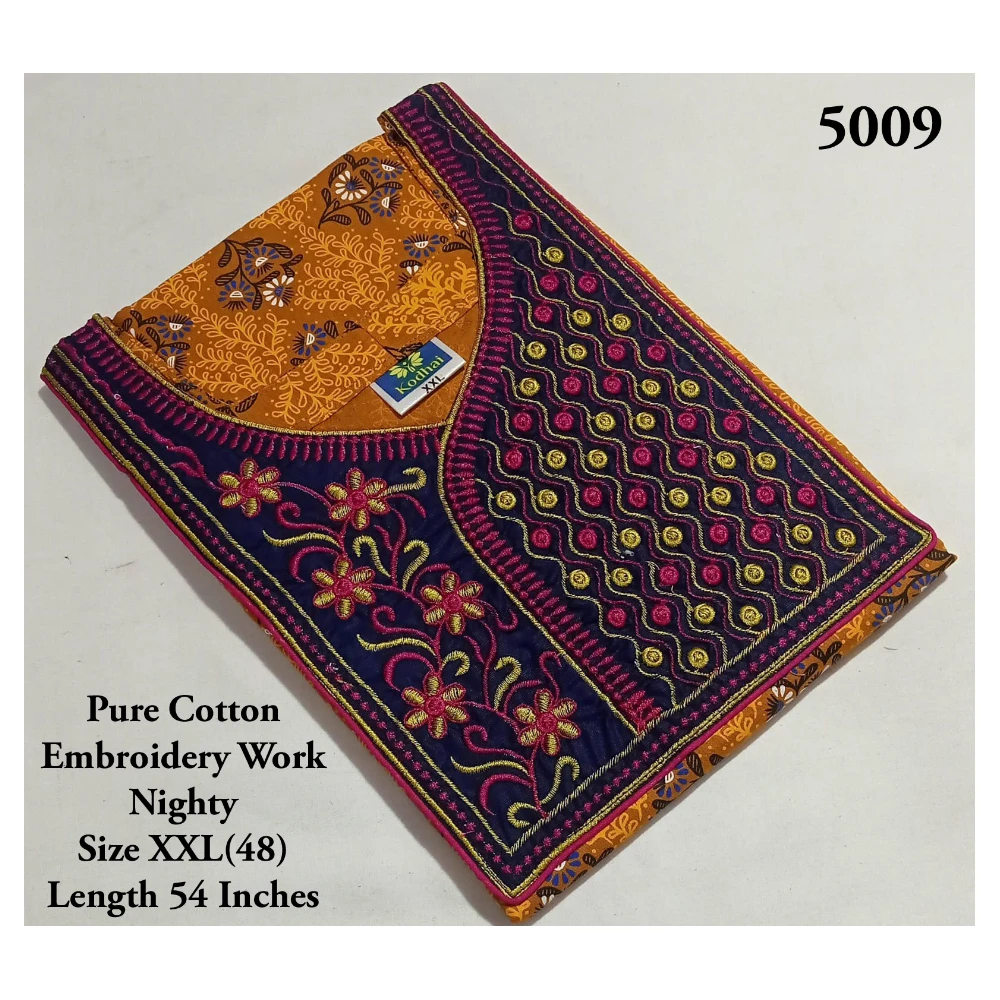 Embroidery Work Nighty