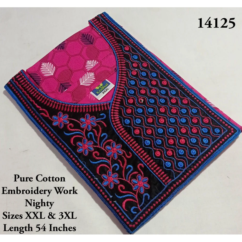 Embroidery Work Nighty