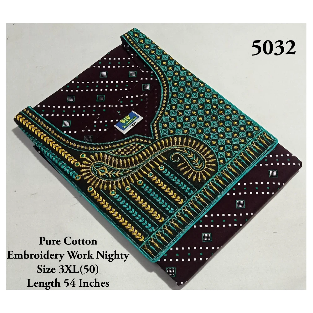 Embroidery Work Nighty