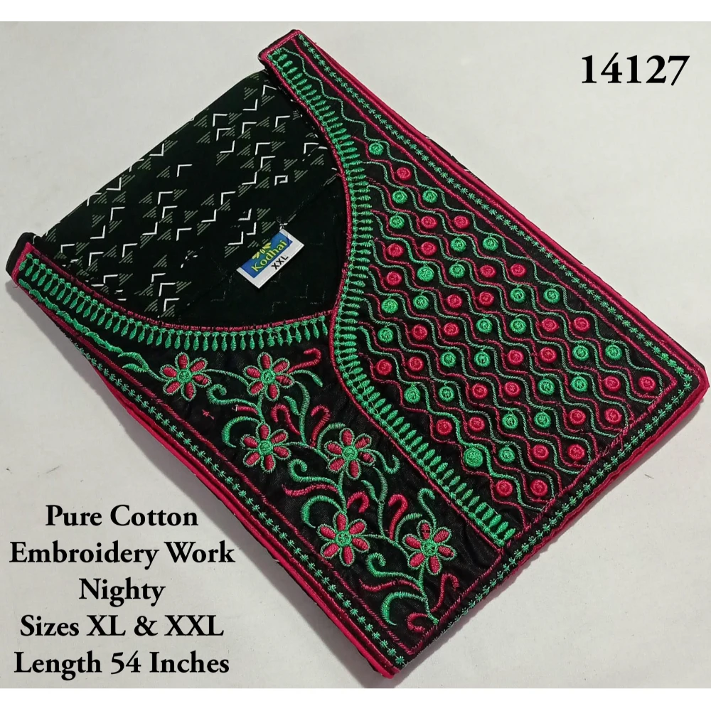 Embroidery Work Nighty