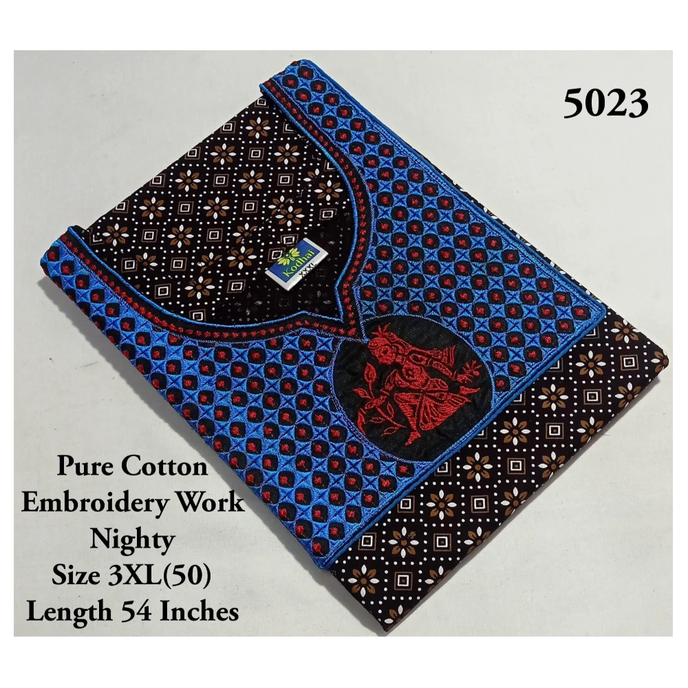Embroidery Work Nighty