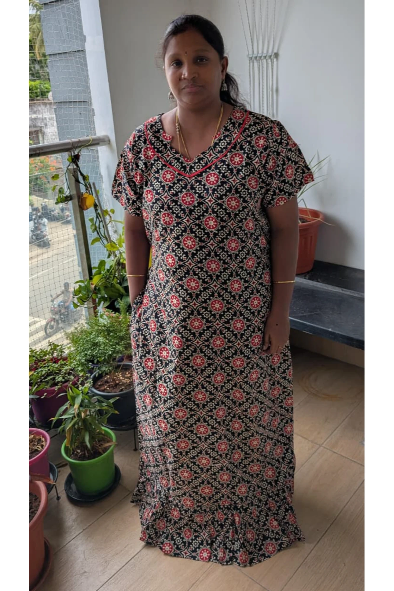Ajrakh A-line Frocks