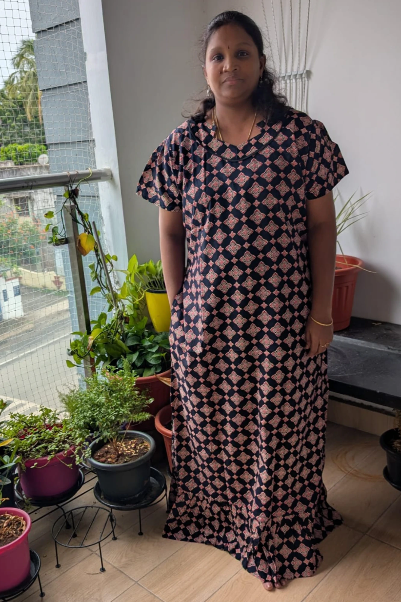Ajrakh A-line Frocks