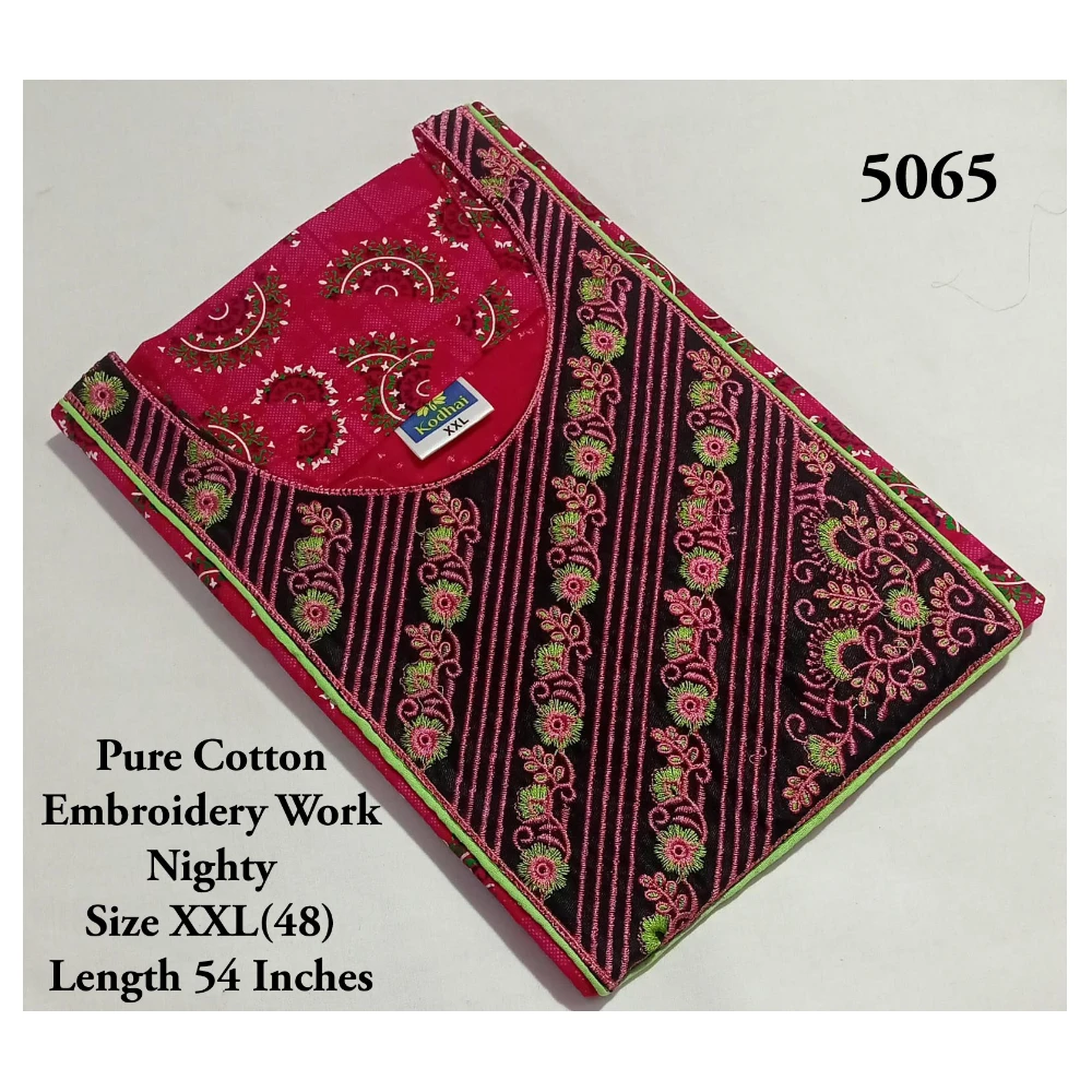 Embroidery Work Nighty