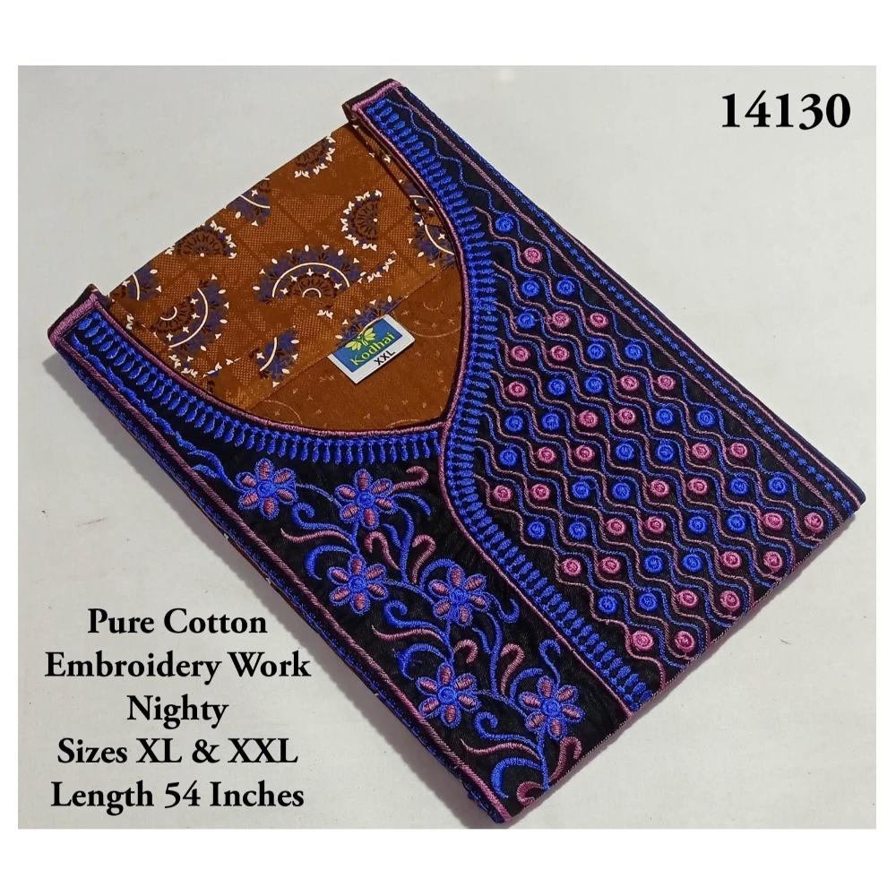 Embroidery Work Nighty
