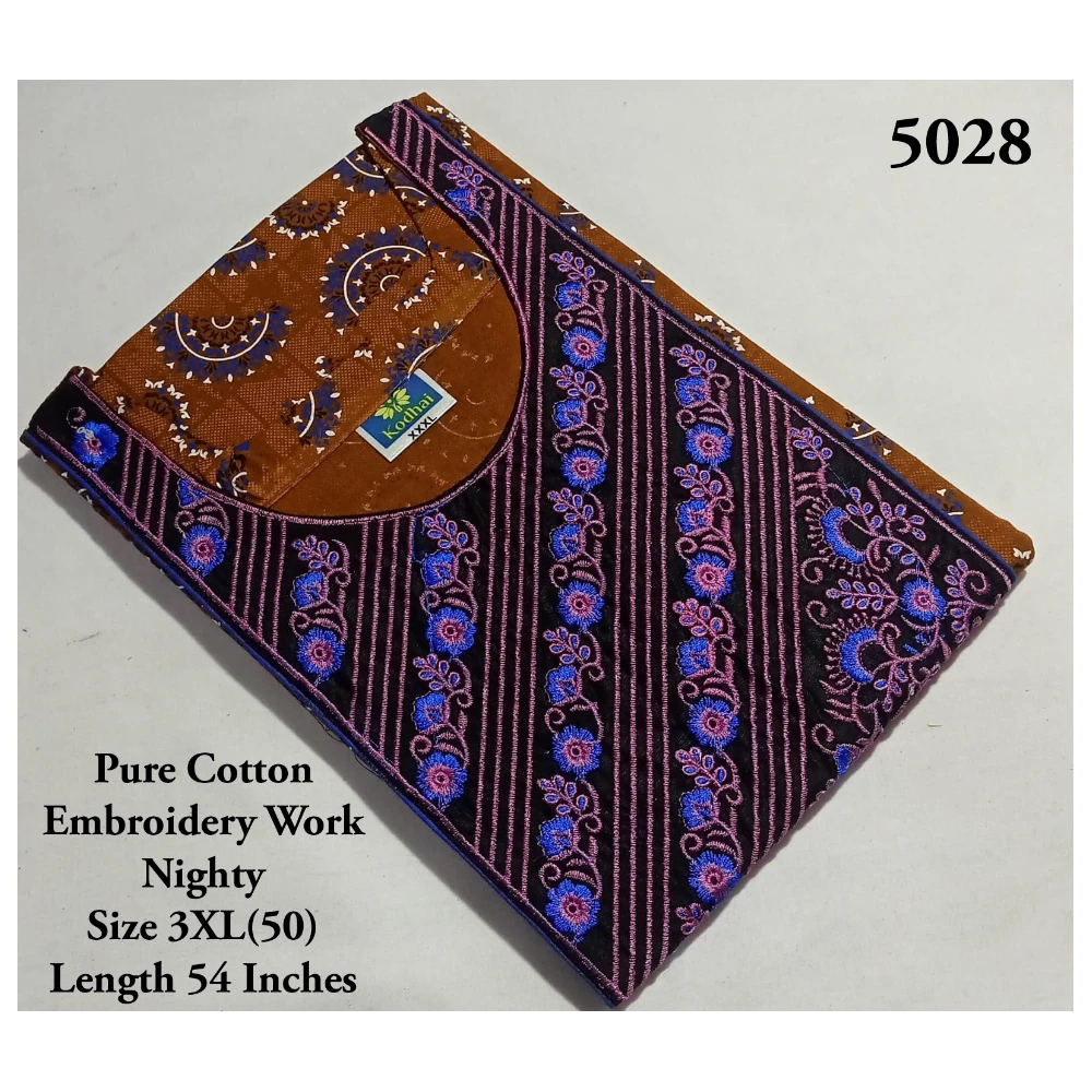 Embroidery Work Nighty