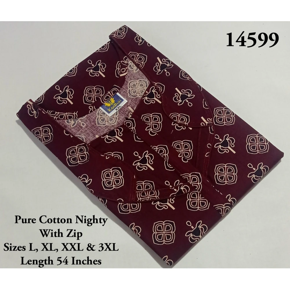 Ajrakh Printed Cotton Nighty