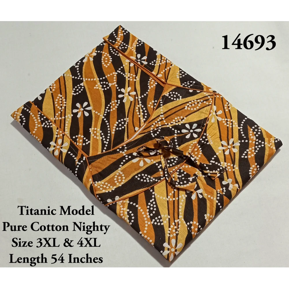 Plus Size Titanic Model Cotton Nighty