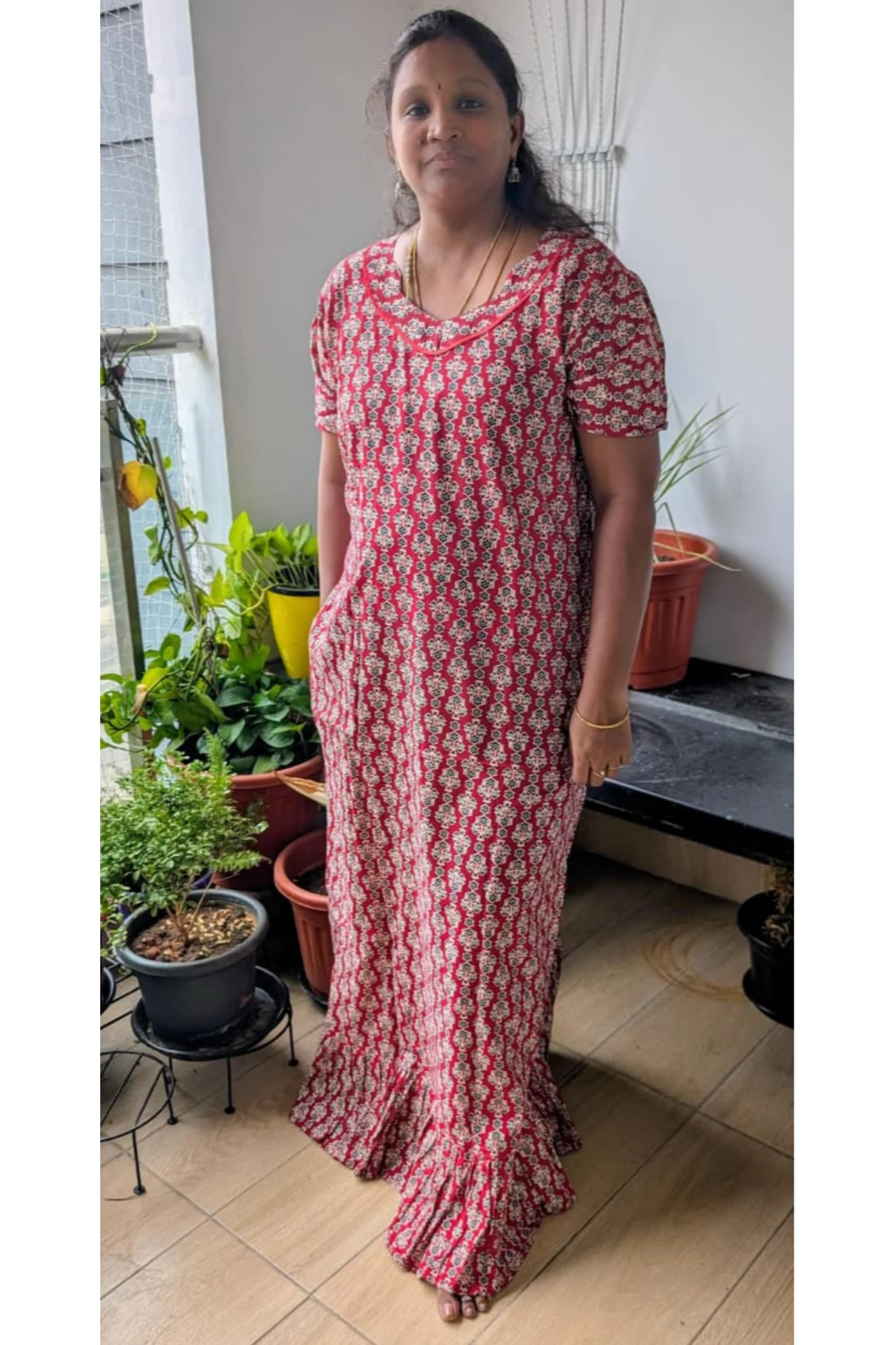 Ajrakh A-line Frocks