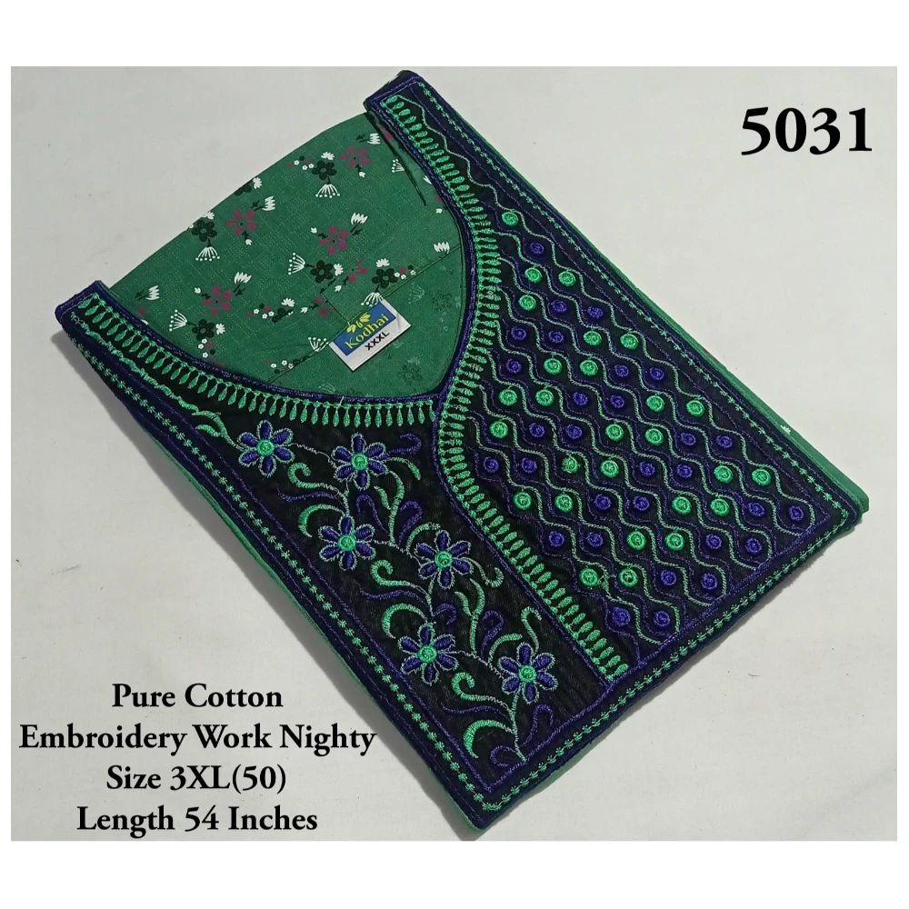 Embroidery Work Nighty