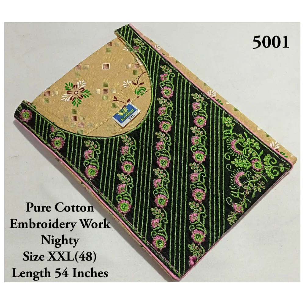 Embroidery Work Nighty