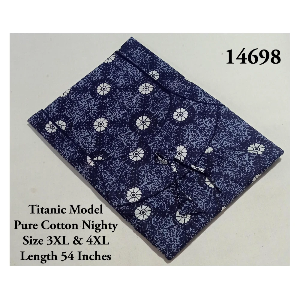 Plus Size Titanic Model Cotton Nighty